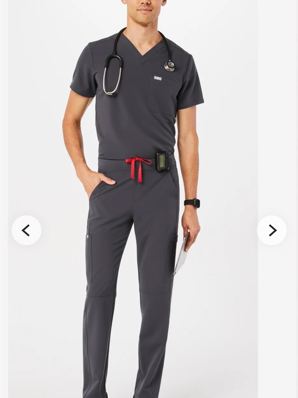Figs Men's Scrub Set LARGE Top & MEDIUM/SMALL Pants.